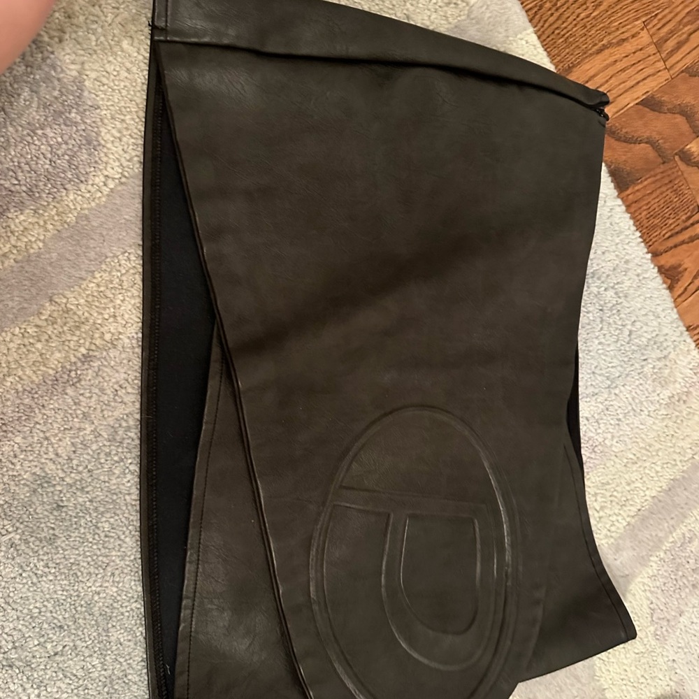 PrettyLittleThing Black Faux Leather Skirt